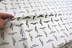 RARE Simon Chang Denim Fabric YARDAGE 6 Yards Designer 60″ x 284″ Cream Material