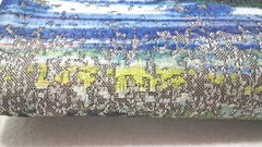 Woven Tapestry Jacquard Fabric Remnant Landscape Design 59×65 Heavy Decor