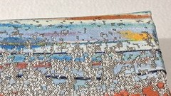 Woven Tapestry Jacquard Fabric Remnant Landscape Design 59×65 Heavy Decor