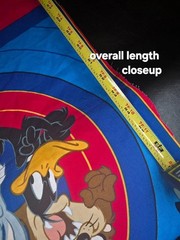 VINTAGE LOONEY TUNES BUGS BUNNY SYLVESTER TWEETY TAZ FABRIC 95″ CRANSTON USA