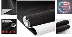 Suede Auto Headliner Fabric 96″ L × 60″ W with Foam Backing – Black Interior …