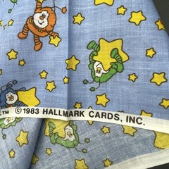 Vintage 1983 Rainbow Brite Sprites Stars Fabric Wesco Reltex Hallmark 15×60