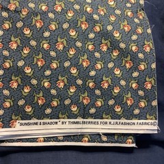 Sunshine & Shadow Thimbleberries RJR Fabrics Tulips / Daisies On Blue BTHY