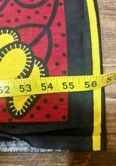 Tanzanian Kanga Fabric Uncut Doti 115×42 Cotton Swahili Text Tanzania GIGA 8088