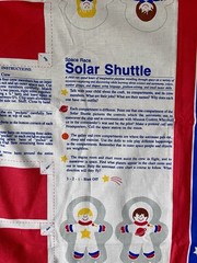 VTG 1988 Learning Line Space Race Solar Shuttle Playmat 60″x 35″