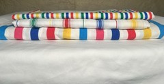 Lot of Bright & Colorful Striped Sewing Fabrics