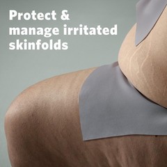 Moisture-Wicking Silver Fabric for Skin Folds – 10″ x 144″ Roll – Reduces Fricti