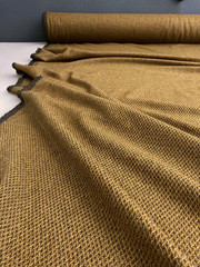 Gold Brown Designer 100% Wool Made in Italy – London Textiles 61″ Wide Half Yard