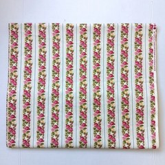 Marcus Brothers Faye Burgos Rose Floral Stripe Cotton Fabric BTY x 43″