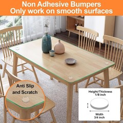 20PCS Glass Table Top Anti Slip Pads, 3/4 inch Non Adhesive Protectors 20mm