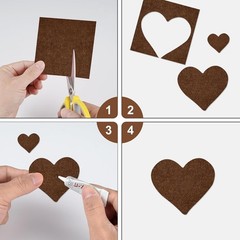 20 Pcs Brown Felt Fabric Sheet 8″ x 12″ Assorted Color Felt Fabric Sheets ..