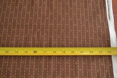 By 1/2 Yd, Tan on Brown Quilt Cotton, Andover/Bridgeport/Jo Morton/5605 N, B139