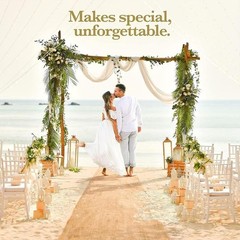 Natural Jute Burlap Fabric Roll Heavy Duty Eco-Friendly DIY Gardening Decor New