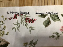 Waverly Original “Darlington” Scotch guard Floral Fabric 3.5 Yards Cottagecore