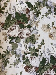 Lee Jofa Maisie Linen – Tan/Leaf Fabric 2 Yards