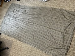 Brown And Navy Suit Remnant Material 184” X 43”