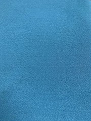 Vintage Turquoise Blue Fabric 29” X 60” 1.5 Yards Polyester ? Cotton Texture