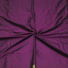 Vintage Purple 100% Pure Silk Handwoven Sari Remnant 5YD Craft Fabric Silk Scrap
