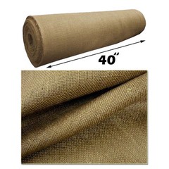 5 YARD ROLL 10 OZ BURLAP PREMIUM NATURAL VINTAGE JUTE FABRIC 40″ W UPHOLSTERY