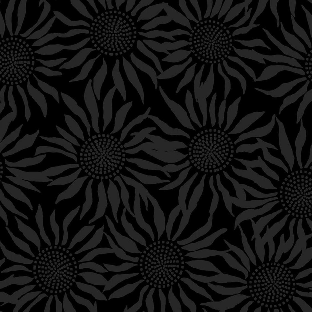 Henry Glass – Back In Black – Sunflowers – Black