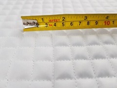 WHITE Mini Box Quilted 4oz WATERPROOF FABRIC outdoor jacket Dog Coat Pet Bedding