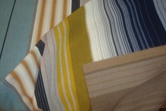 1 of 3 yds Knoll Fabric Stripe It Rugby In/Outdoor Epingle Upholstery 54″w BTY