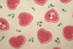 1 Yd Aunt Grace Judie Rothermel Marcus Bros Valentine Hearts Quilt Top Fabric