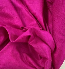 1/2 Yard Remnant Sale – FUCHSIA PINK Silk DUPIONI Fabric