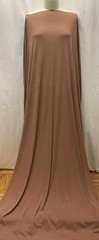 100% Rayon Matte Jersey Light Chocolate Brown Color Fabric By The Yard 58″ Wide