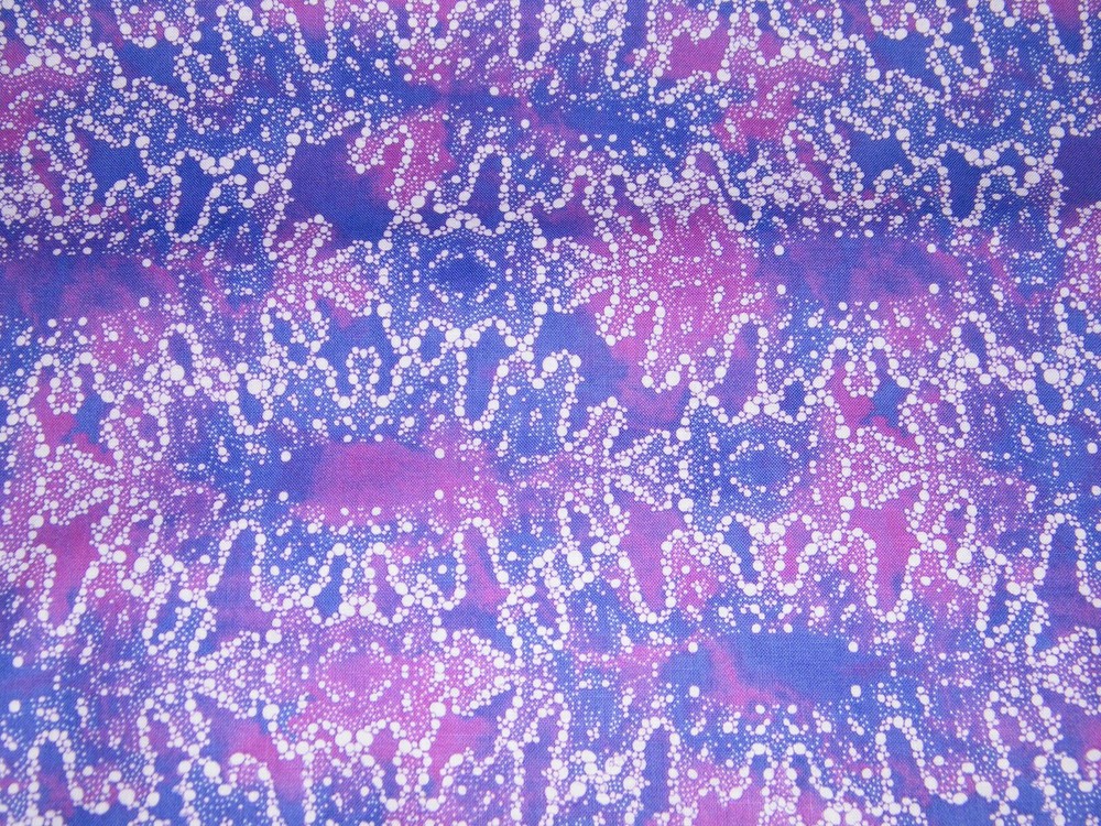 BTY PARADISE FALLS BUBBLES Purple Print 100% Cotton Quilt Fabric by Yard
