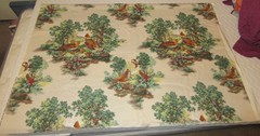 Vtg. “HOUSE’N HOME FABRICS & DRAPERIES” Wildlife Nature PHEASANTS Birds Material