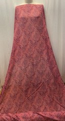 Silk Cotton Blend Batiste Plum Raspberry Paisley Print Fabric By The Yard 56″ W