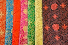 Oriental Medallion Brocade Fabric | Chinese Medallion Brocade Fabric 45″ Wide |
