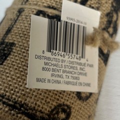Fashion Burlap Roll Vintage Key Print 20 Ft Long By Make Market Tan New