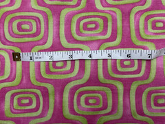 Modern Geometric Decorator Fabric Cotton Fushia/Lime Green ***Read for Yardage