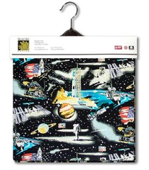 SPACE NASA COATED FABRIC LINED UNDERSIDE Material 54″ WIDE UNIQUE!