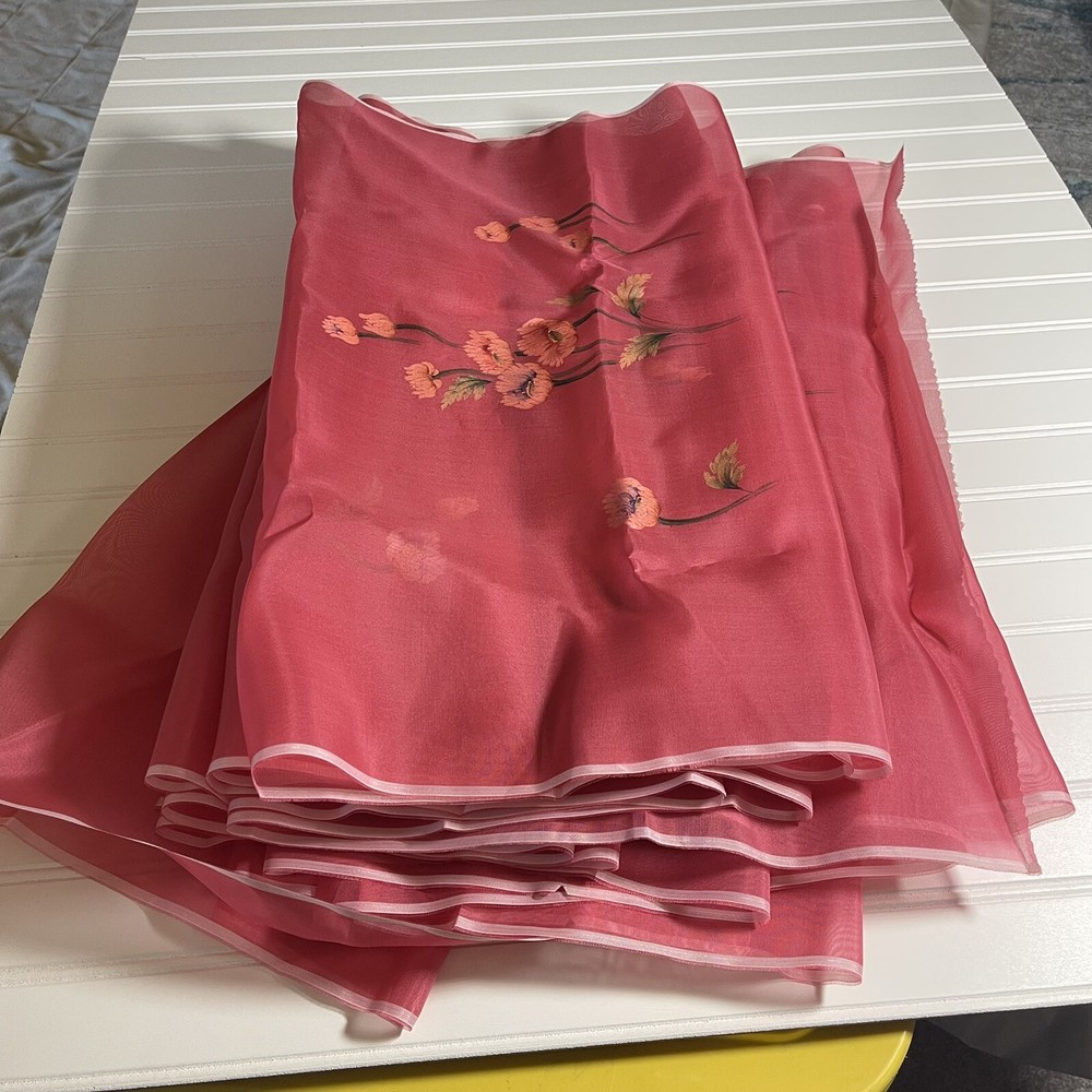 SILK Pink-Red, FABRIC 10 Yards x 22 Inches Wide or 360 Inches x 22 Wide