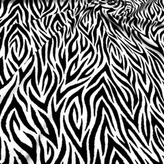 Animal Print Zebra Spandex Fabric 4-way Stretch 60″wide by the Yard for Swimwear