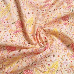 1yard X1.4meter Retro Paisley Fabric Soft Viscose Poplin Material For Dress Robe
