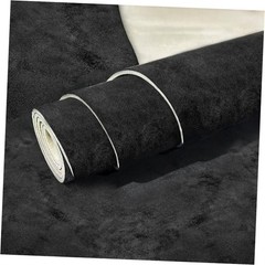 Suede Auto Headliner Fabric 120″ L × 60″ W with Foam Backing 120″L×60″W Black