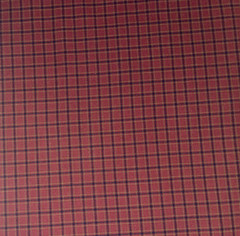 1 Yd Red Black Tan Homespun Plaid Cotton Fabric BTY 36″ X 44″