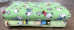 Snoopy Peanuts Vintage Cotton Soccer Themed Concord Fabrics 5+ Continuous Yards