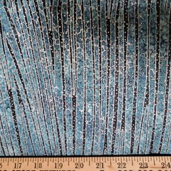 Black/Teal/Silver “Shimmer” Iceberg by Northcott Cotton Shirting/Quilting