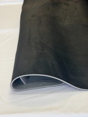 Foam backed faux suede headliner repair fabric-Black- BY THE YARD