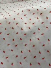 TINY ROSE BUD FLOWERS FLORAL SEWING FABRIC 100% Cotton