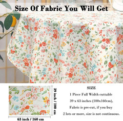 Cotton Fabric by the Yard for Sewing DIY Crafting Fashion Design Printed Floral
