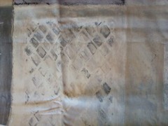 TexoPrint Vtg Home Fabric Abstract Shades in Beige Gold Silver 20″ W Netherlands