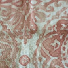 New VERVAIN Rxclusive Pattern Sample Fabric 100%Linen Floral Square Lot Of 2