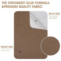 2Pcs Black Canvas Repair Patch 11×8″ Self-Adhesive Waterproof Fabric for Tent So