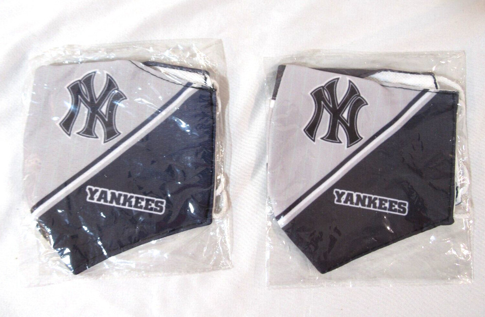 New York Yankees (Lot of 2) Face Mask Reusable Washable Cloth NEW